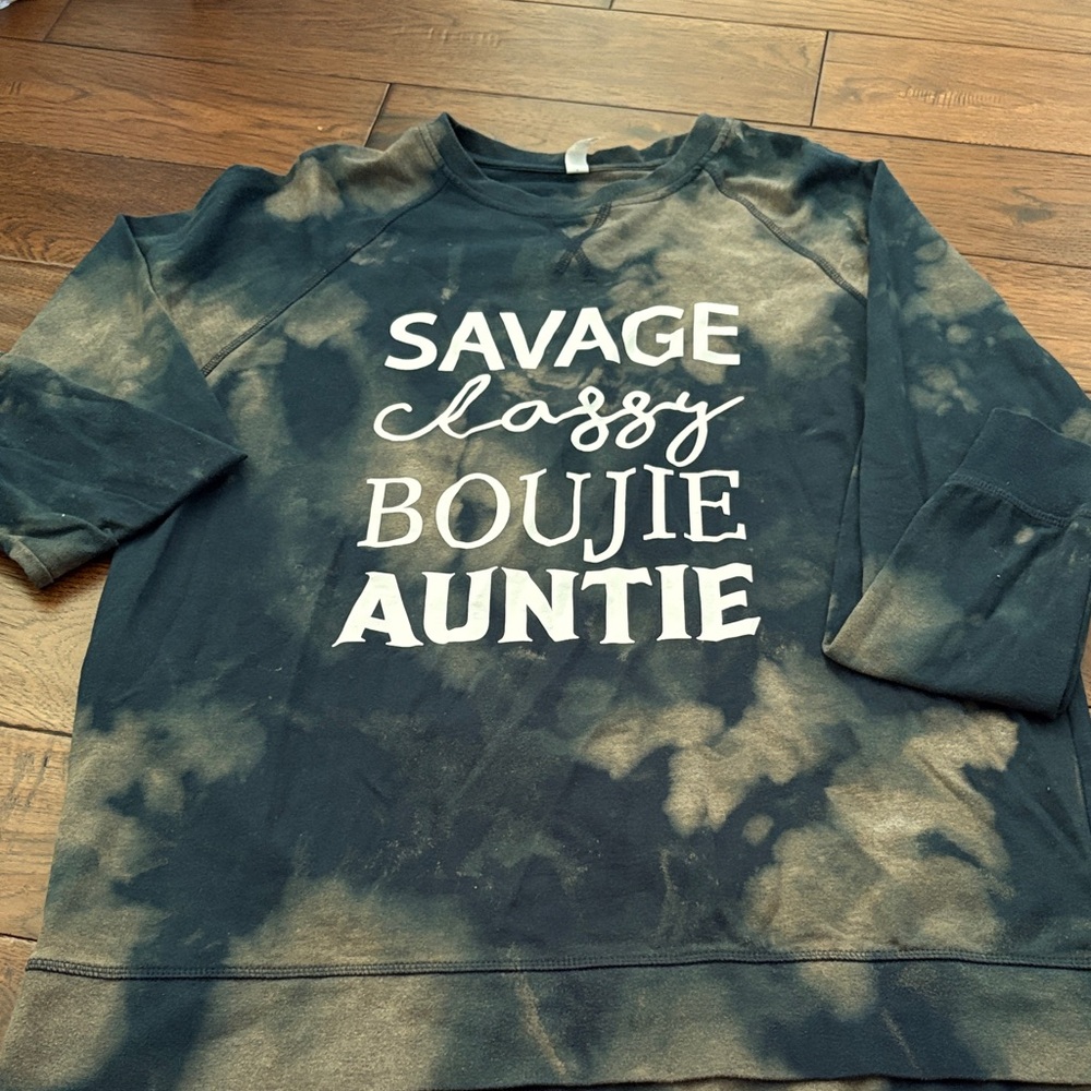 Black and Tan Graphic Sweatshirt